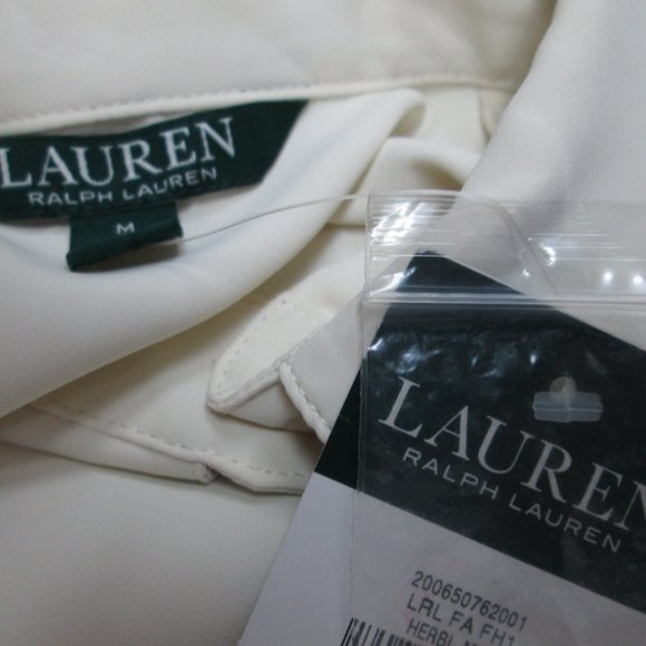 Lauren Ralph Lauren Blouse Flutter Sleeve Top Blouse NEW NWT Size Sz Medium Md M - Picture 14 of 14